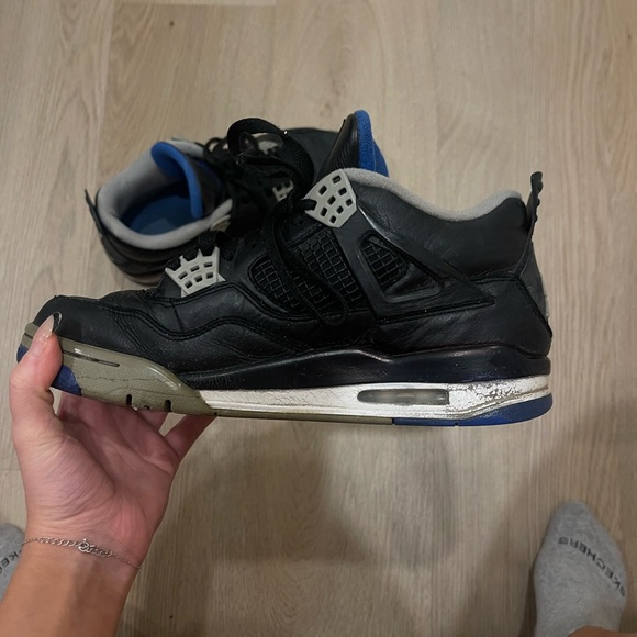 Nike Air Jordan Retro 4s Royal Blue Black Motorsports - Picture 2 of 5